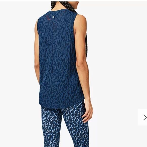 EUC Sweaty Betty Flow Workout Vest, Beetle Blue Sz. XXS - Picture 10 of 10